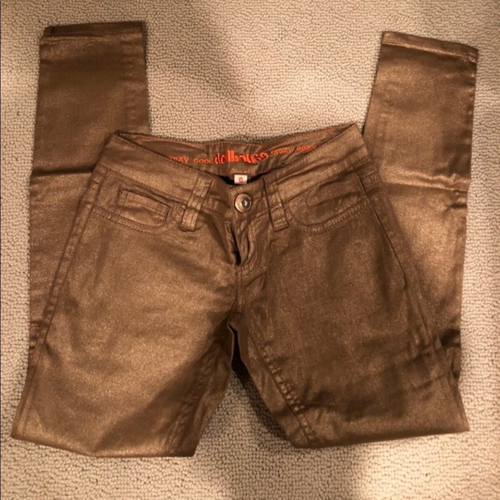 Dollhouse gold jeans